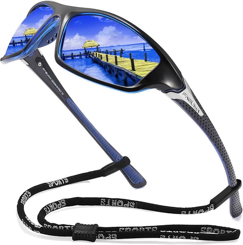 FAGUMA Sports Polarized Sunglasses For Men Cycling Driving Fishing UV400 Protection - Image 1